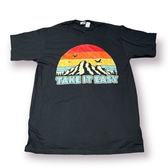 Port & Company Mens Take It Easy Tee Shirt Size Large NWOT - Picture 1 of 5